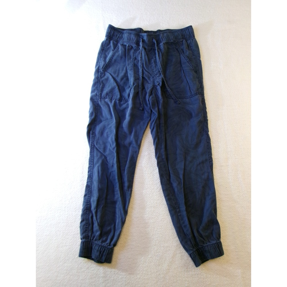 Orvis Womens Blue 100% Lyocell Jogger Pants Elastic Waist Tapered Small 1687045